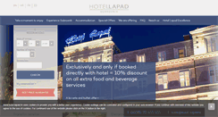 Desktop Screenshot of hotel-lapad.hr